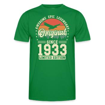1933: Timelessly Legendary - Men's Functional T-Shirt - kelly green - Front - AI Model Male 178 dark (178cm)