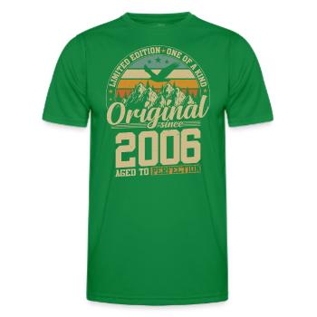 Vintage 2006 Birthday - Men's Functional T-Shirt - kelly green - Front - AI Model Male 178 dark (178cm)