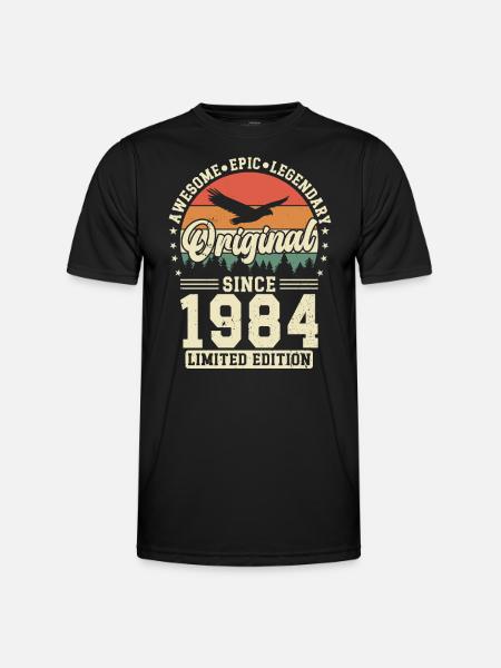 1984 Birthday - Men's Functional T-Shirt - black