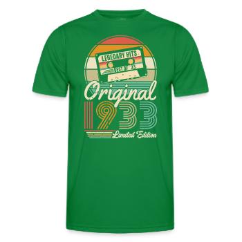 Retro Birthday 1933 - Men's Functional T-Shirt - kelly green - Front - AI Model Male 178 dark (178cm)