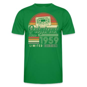 Legendary 65th birthday 1959 - Men's Functional T-Shirt - kelly green - Front - AI Model Male 178 dark (178cm)
