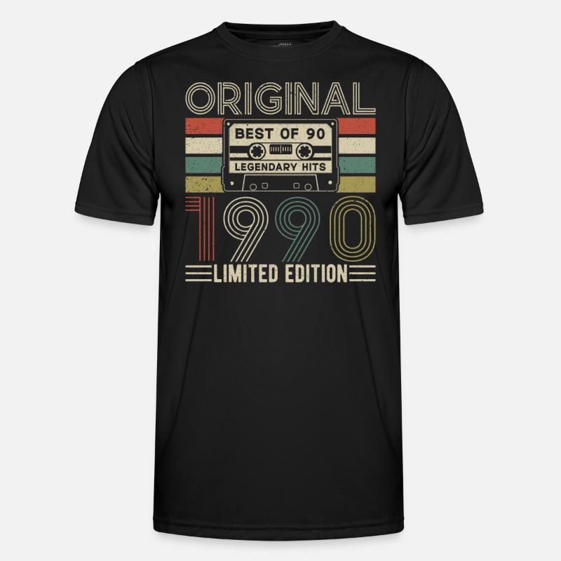 Legenden von 1990 - Männer Funktions-T-Shirt - Schwarz
