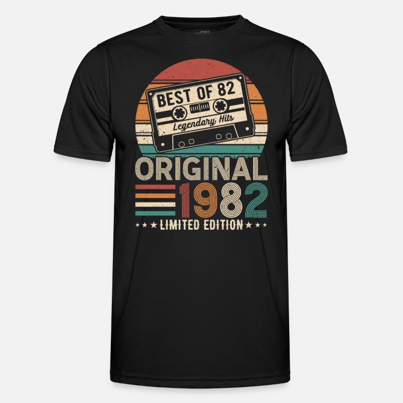 Born legends 1982 - Men's Functional T-Shirt - black