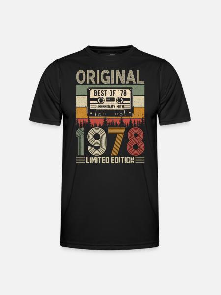 Birthday Nostalgia '78 - Men's Functional T-Shirt - black