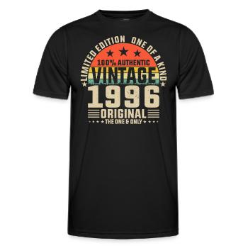 Jahreszeiten im Jahr 1996 - Männer Funktions-T-Shirt - Schwarz - Vorne - AI Model Male 178 dark (178cm)