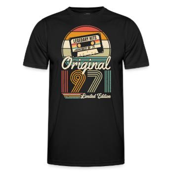 Vintage 1971 - Born Legends Birthday Gift - Männer Funktions-T-Shirt - Schwarz - Vorne - AI Model Male 178 dark (178cm)
