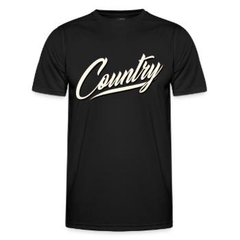 country cowboy western rodéo indien équitation cheval - T-shirt sport Homme - noir - Devant - AI Model Male 178 dark (178cm)