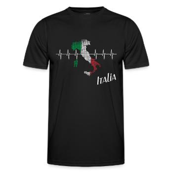 Italia italia - Männer Funktions-T-Shirt - Schwarz - Vorne - AI Model Male 178 dark (178cm)