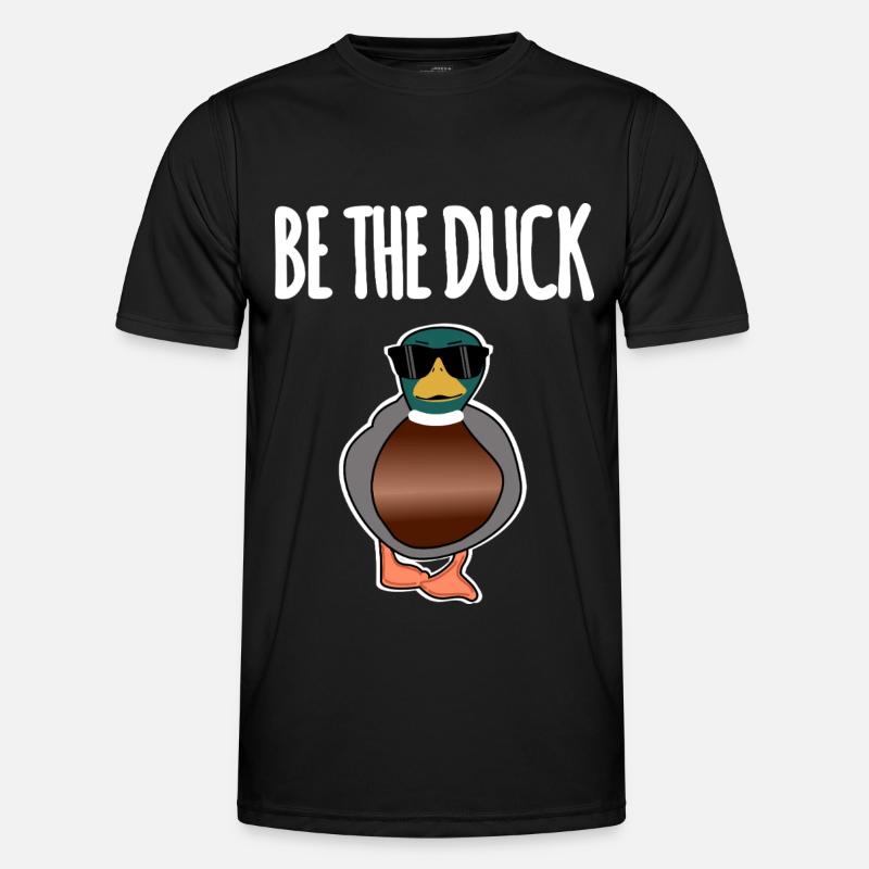 Be The Duck - Männer Funktions-T-Shirt - Schwarz