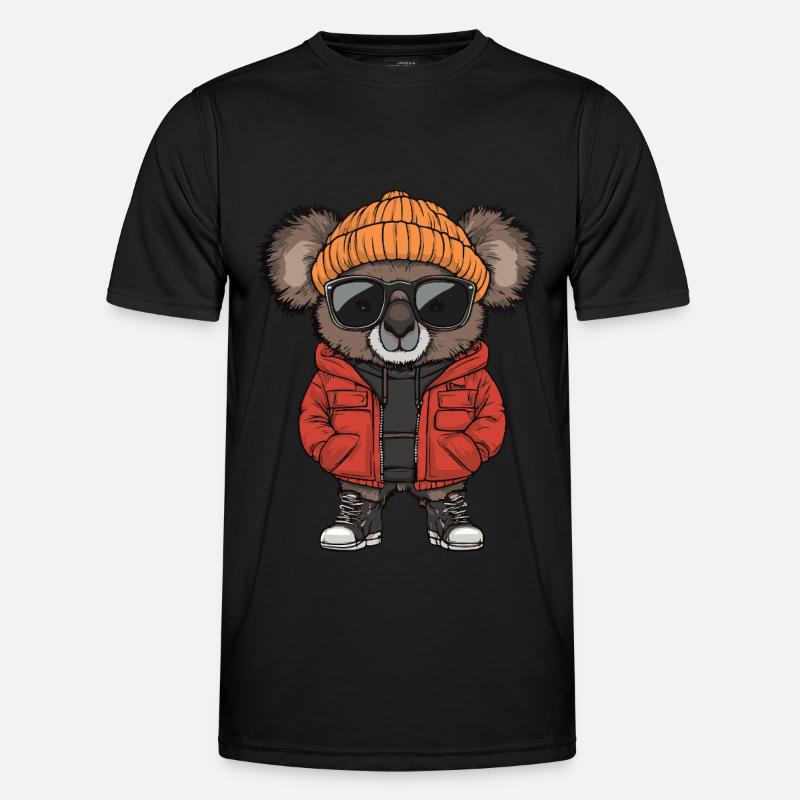 Koala Cool Comic - Men's Functional T-Shirt - black