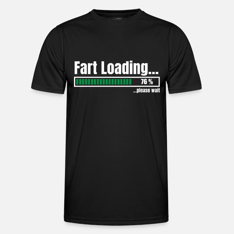 Fart Loading - Männer Funktions-T-Shirt - Schwarz