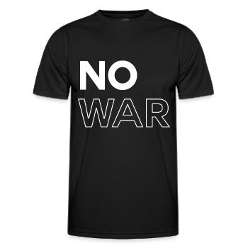 Pas de guerre - T-shirt sport Homme - noir - Devant - AI Model Male 178 dark (178cm)
