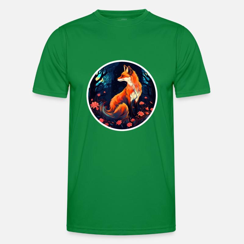 Pack animals: foxes, foxes, forest dwellers, forest animals Men's Functional T-Shirt