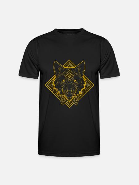 Fenrir - Wolf of Norse Mythology - Men's Functional T-Shirt - black