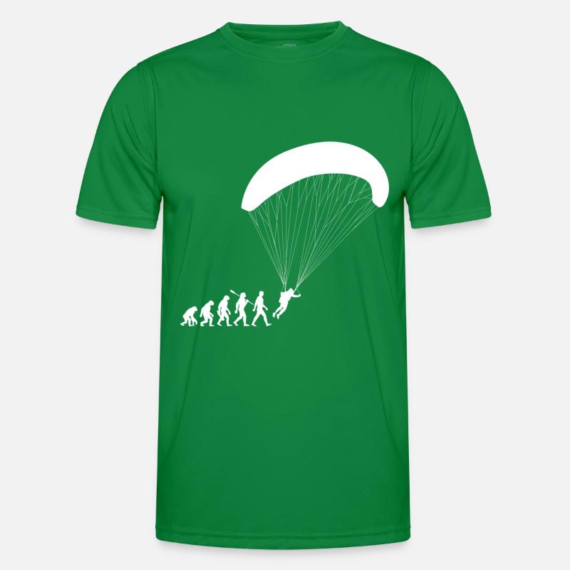 Evolution Gleitschirm Fliegen Männer Funktions-T-Shirt