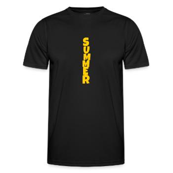 summer - Männer Funktions-T-Shirt - Schwarz - Vorne - AI Model Male 178 dark (178cm)