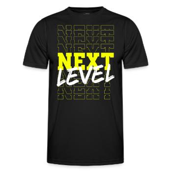 Niveau suivant - T-shirt sport Homme - noir - Devant - AI Model Male 178 dark (178cm)