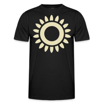 Abstrakte Sonne Sonnenschein Abstrakte Kunst - Männer Funktions-T-Shirt - Schwarz - Vorne - AI Model Male 178 dark (178cm)