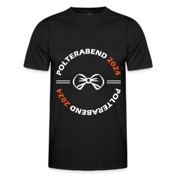 Polterabend 2024 - Männer Funktions-T-Shirt - Schwarz - Vorne - AI Model Male 178 dark (178cm)