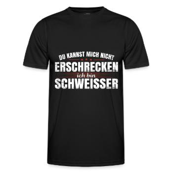 Schweißer Metallbauer Schweisser Schweißen - Männer Funktions-T-Shirt - Schwarz - Vorne - AI Model Male 178 dark (178cm)