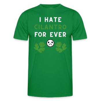 ICH HASSE KORIANDER FÜR IMMER - Männer Funktions-T-Shirt - Kelly Green - Vorne - AI Model Male 178 dark (178cm)