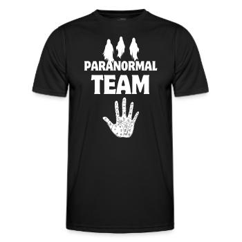 Équipe paranormale Ghost Hunter Witches Investigation - T-shirt sport Homme - noir - Devant - AI Model Male 178 dark (178cm)