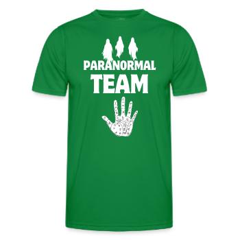 Équipe paranormale Ghost Hunter Witches Investigation - T-shirt sport Homme - vert - Devant - AI Model Male 178 dark (178cm)