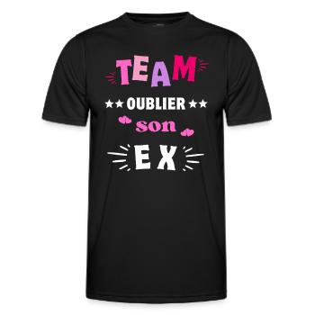 Team Oublier Son Ex Copain - T-shirt sport Homme - noir - Devant - AI Model Male 178 dark (178cm)