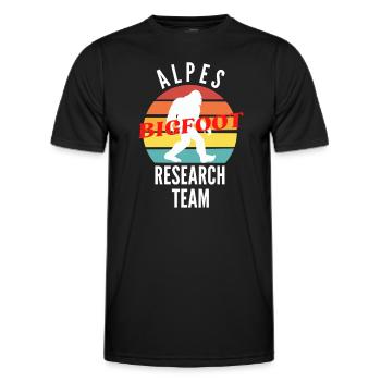 ALPES BIGFOOT RESEARCH TEAM - T-shirt sport Homme - noir - Devant - AI Model Male 178 dark (178cm)