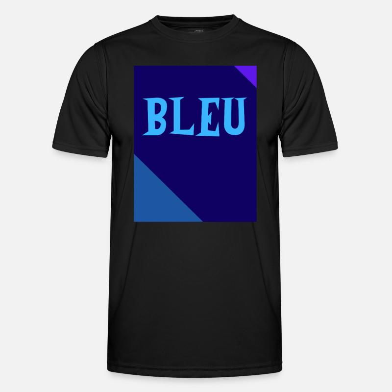 BLUE Rectangle Triangle Chalkboard Men's Functional T-Shirt