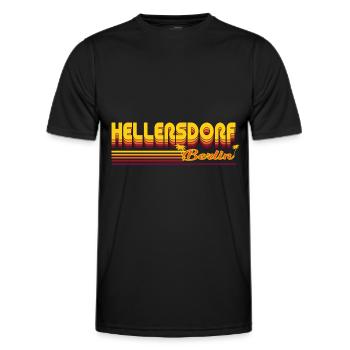 cooles Hellersdorf Berliner Stadtteil Design - Männer Funktions-T-Shirt - Schwarz - Vorne - AI Model Male 178 dark (178cm)