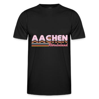 Aachen Rheinland Design for the Aachen native - Men's Functional T-Shirt - black - Front - AI Model Male 178 dark (178cm)