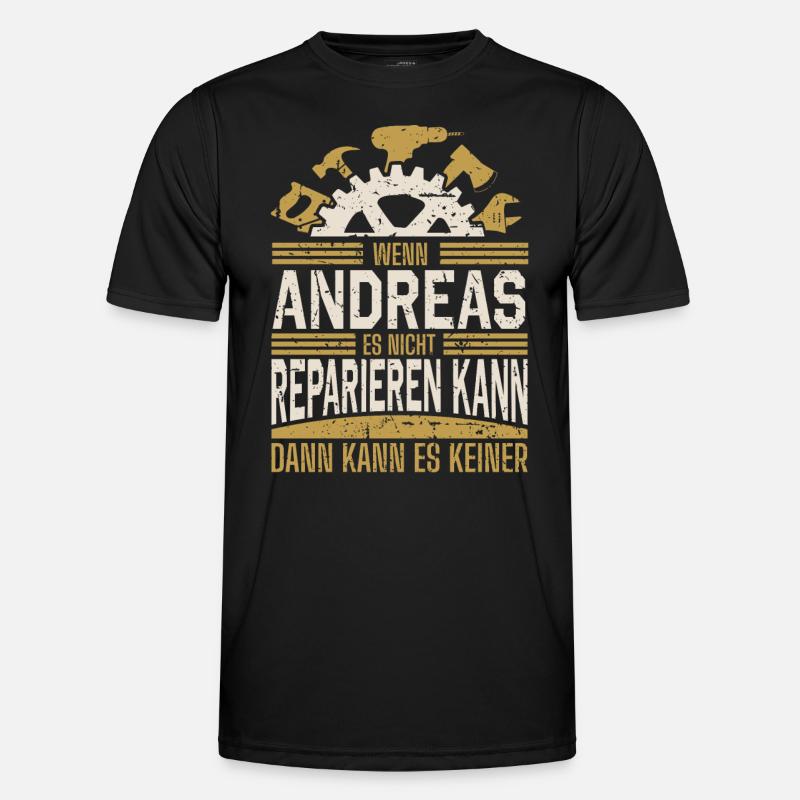 Andreas Name Geschenk Geburtstag Männer Funktions-T-Shirt