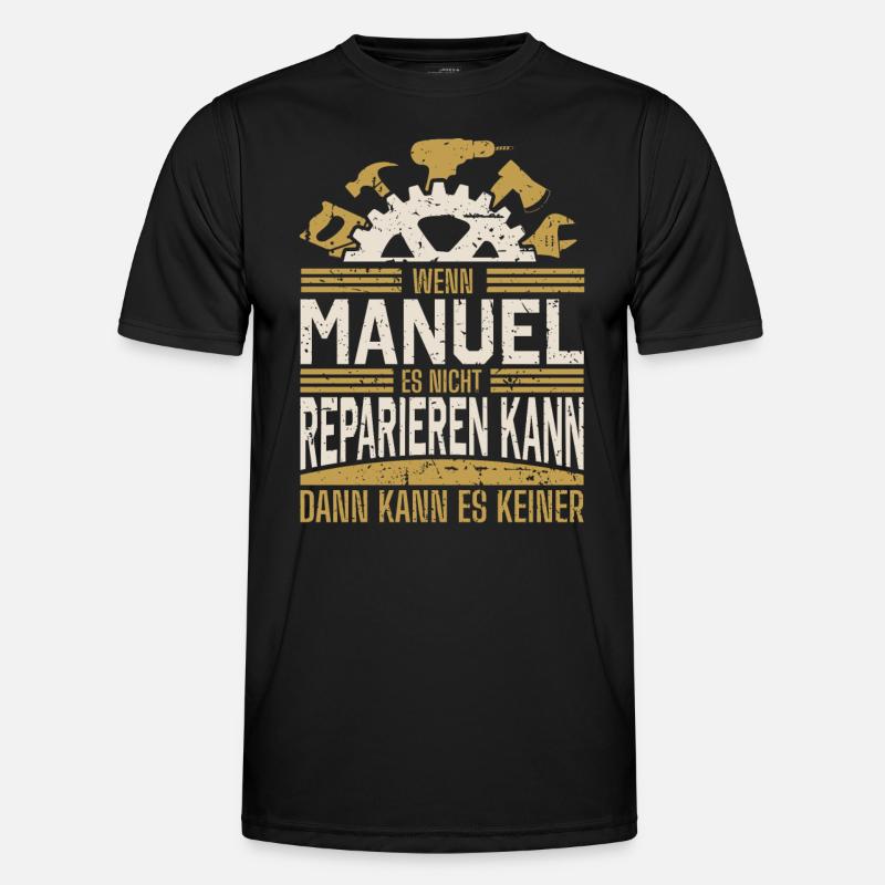 Manuel Name Geschenk Geburtstag Männer Funktions-T-Shirt