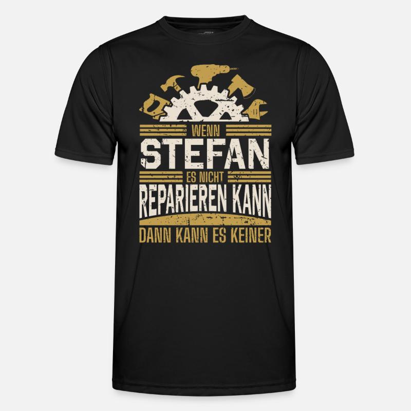 Stefan Name Geschenk Geburtstag Männer Funktions-T-Shirt