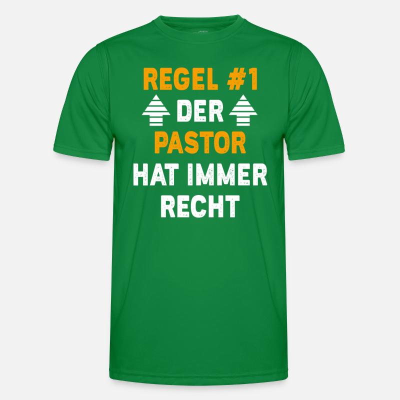 Pastor Geschenk Geburtstag Spruch Männer Funktions-T-Shirt