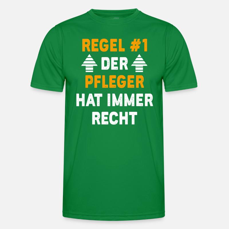 Pfleger Geschenk Geburtstag Spruch Männer Funktions-T-Shirt