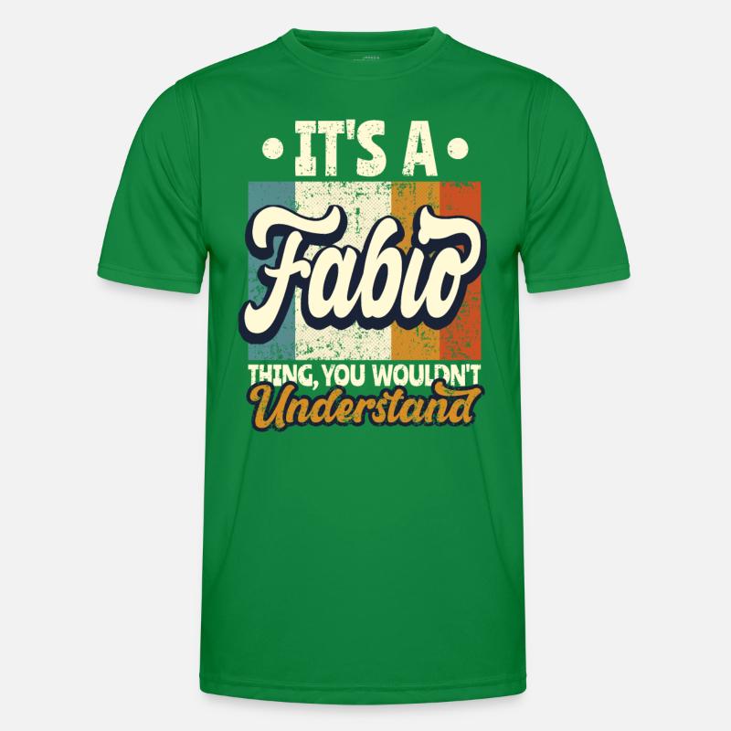 Name Fabio Geschenk Geburtstag Spruch Männer Funktions-T-Shirt