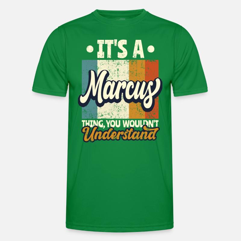 Name Marcus Geschenk Geburtstag Spruch Männer Funktions-T-Shirt