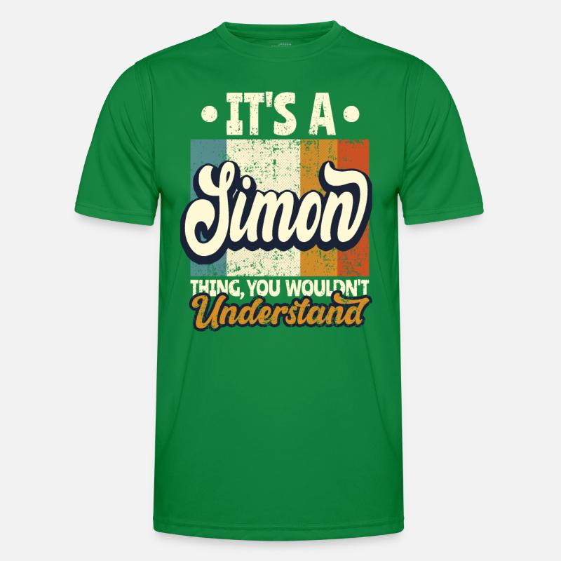 Name Simon Geschenk Geburtstag Spruch Männer Funktions-T-Shirt