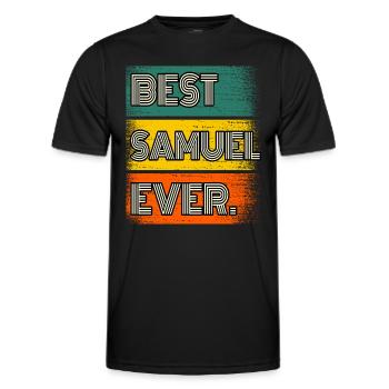 Samuel Nom Cadeau Citation Drôle - T-shirt sport Homme - noir - Devant - AI Model Male 178 dark (178cm)