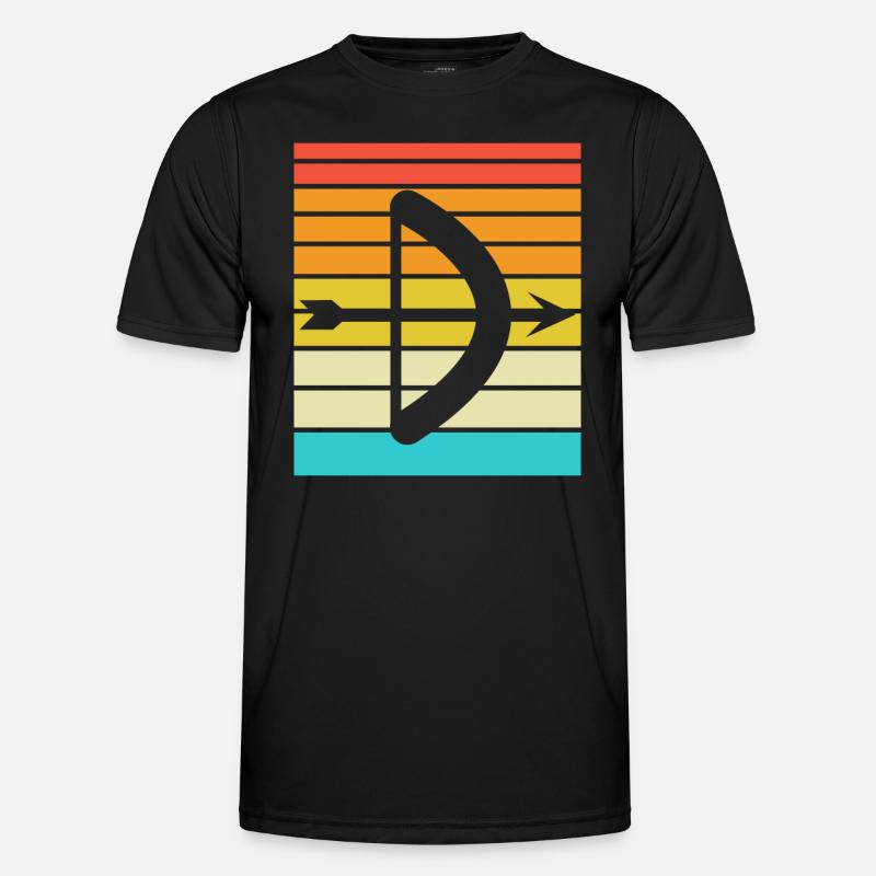 Bogen Schießen Geschenk Spruch Bogenschießen Männer Funktions-T-Shirt