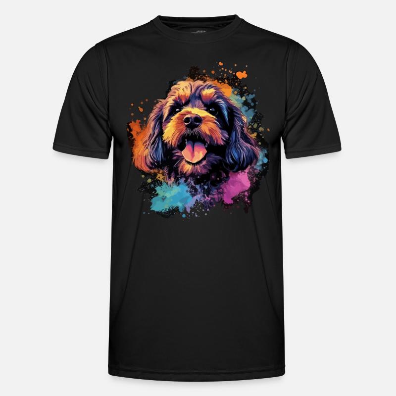 Cavapoo Dog Cadeau Dire T-shirt sport Homme