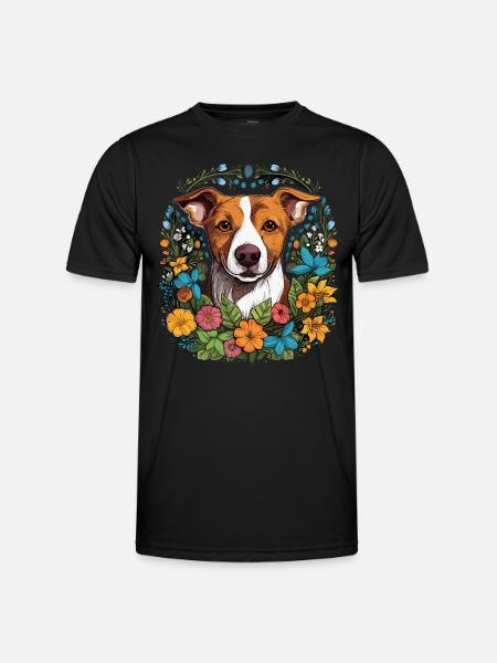 Jack Russel Terrier Hund Geschenk - Männer Funktions-T-Shirt - Schwarz