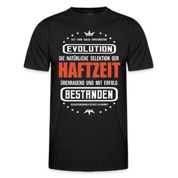 Haftzeit mit Erfolg bestanden T-Shirt - Männer Funktions-T-Shirt - Schwarz - Vorne - AI Model Male 178 dark (178cm)