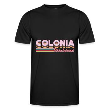 Colonia Rheinland Design pour Cologne & Cologne - T-shirt sport Homme - noir - Devant - AI Model Male 178 dark (178cm)