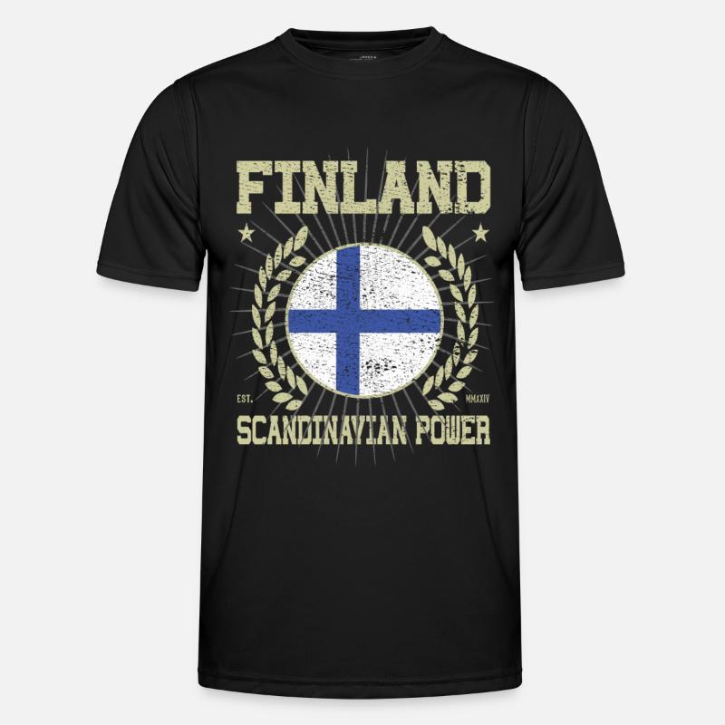 Cool Finland Design - Men's Functional T-Shirt - black