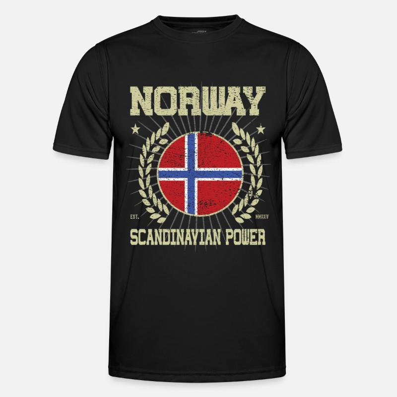 Cool Norway Design - Men's Functional T-Shirt - black