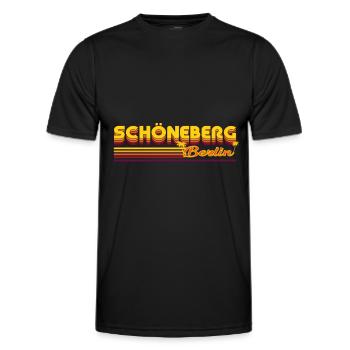 cooles Schöneberg Berliner Stadtteil Design - Männer Funktions-T-Shirt - Schwarz - Vorne - AI Model Male 178 dark (178cm)