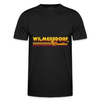 cooles Wilmersdorf Berliner Stadtteil Design - Männer Funktions-T-Shirt - Schwarz - Vorne - AI Model Male 178 dark (178cm)